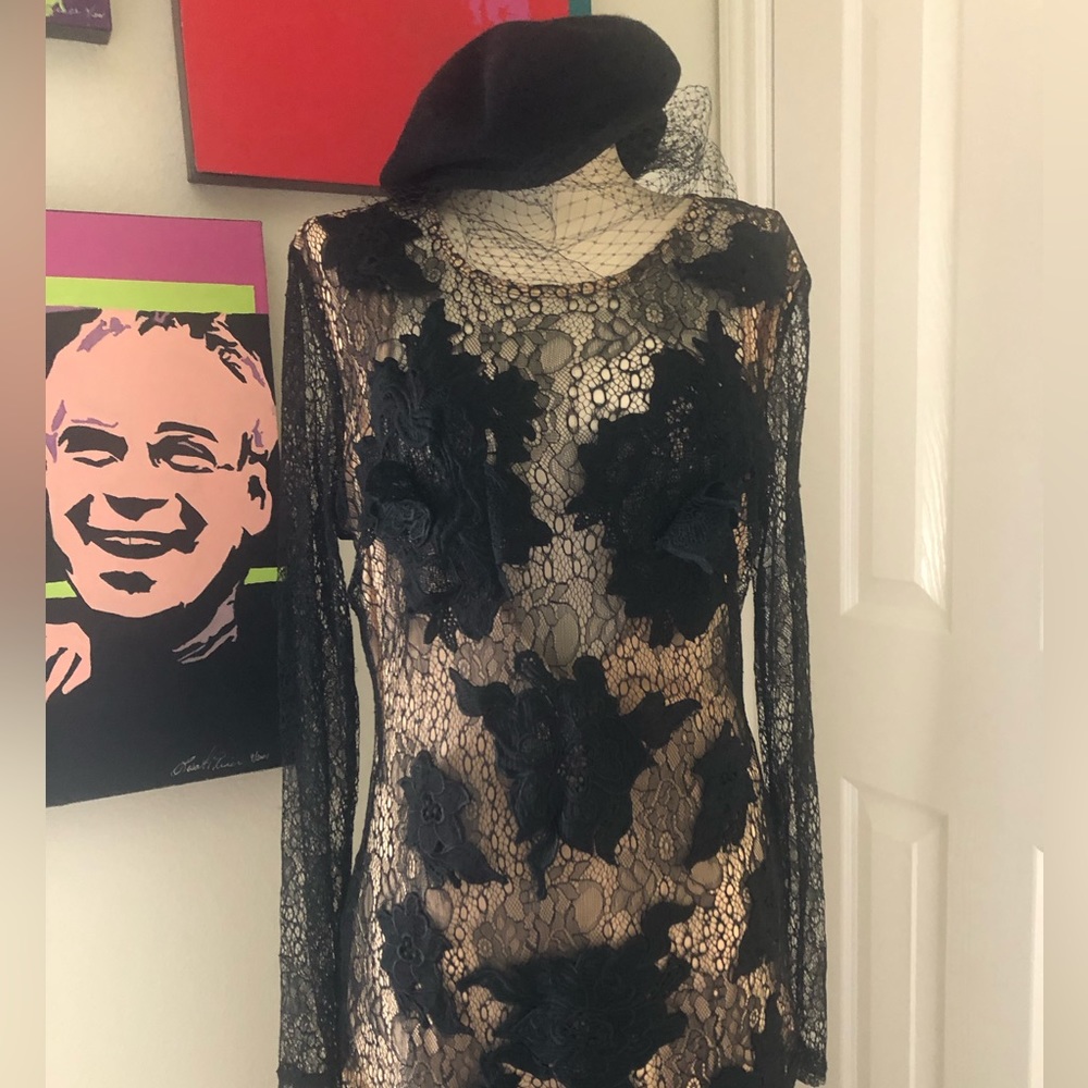 Fabulous Sexy Black lace Luxxel Dress